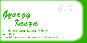 gyorgy kasza business card